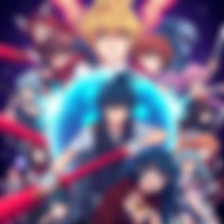 Anime Collaboration Concept A collage of popular anime characters like those from Demon Slayer and Hunter X Hunter, questioning the lack of new collaborations in gaming.