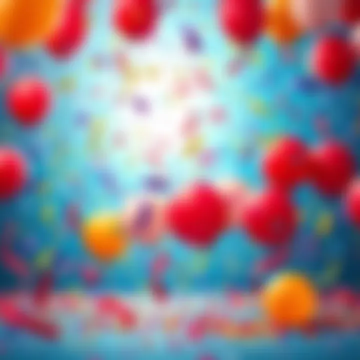 A vibrant scene with confetti and balloons, symbolizing an exciting announcement.