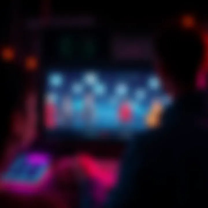 A player looking at a screen displaying various characters, trying to determine which ones are human or not in an anomaly detection game.