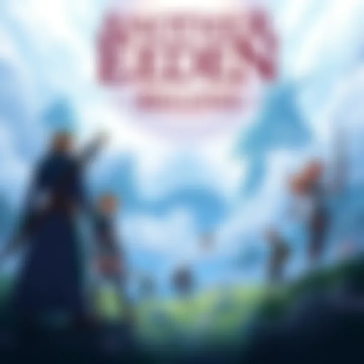 Cover illustration for Another Eden Begins featuring RPG elements and characters ready for an adventure on Nintendo Switch.