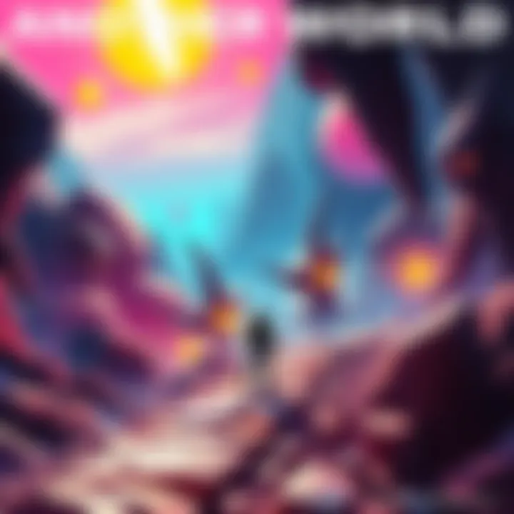 Another World Game Art A captivating scene from Another World showing the main character in a surreal alien environment with strange creatures and vibrant colors.