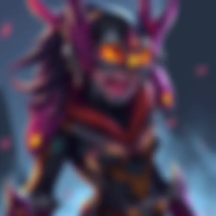 A fierce depiction of Anran from Overwatch, showcasing her battle-ready stance with intense colors and expressions reflecting player frustrations.