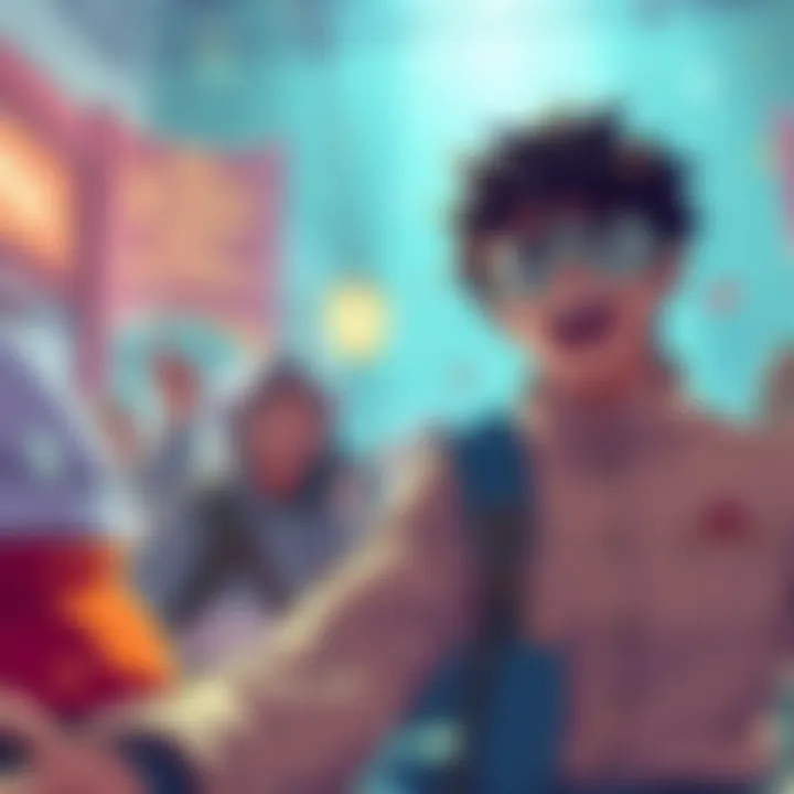 Participants preparing for Anran's hero trial, showing excitement and enthusiasm