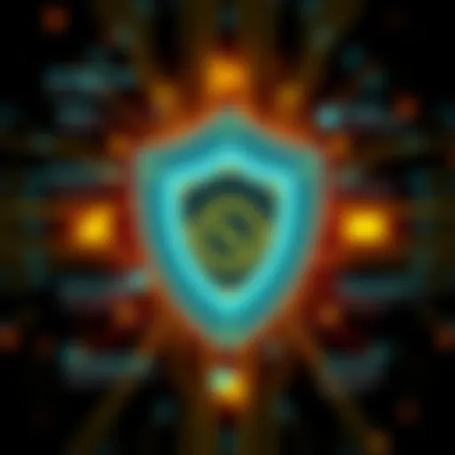 A graphic showing a digital shield symbolizing protection against cheating in online gaming, with text overlays about anti-cheat trials progress.