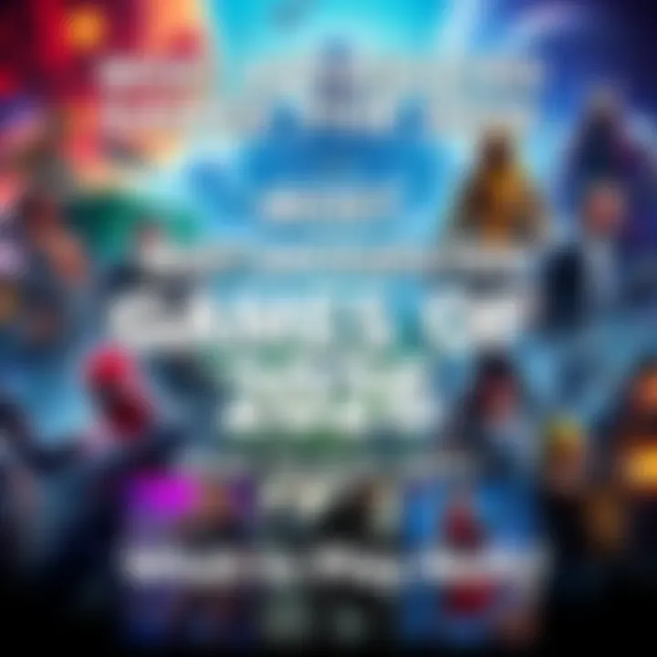 A collage of various upcoming video game covers and logos for 2026, showcasing diverse characters and settings