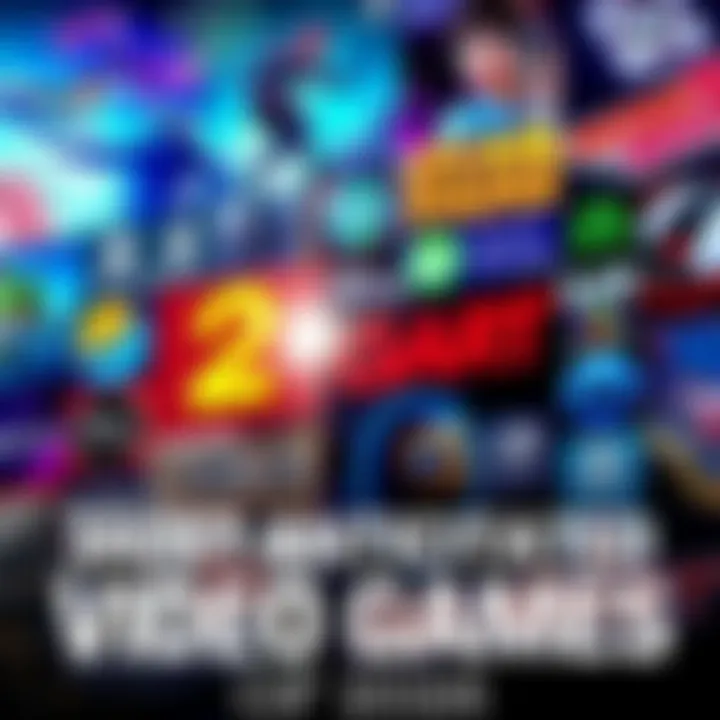 A collage of logos and art from upcoming video games, featuring diverse genres and characters that excite gamers.