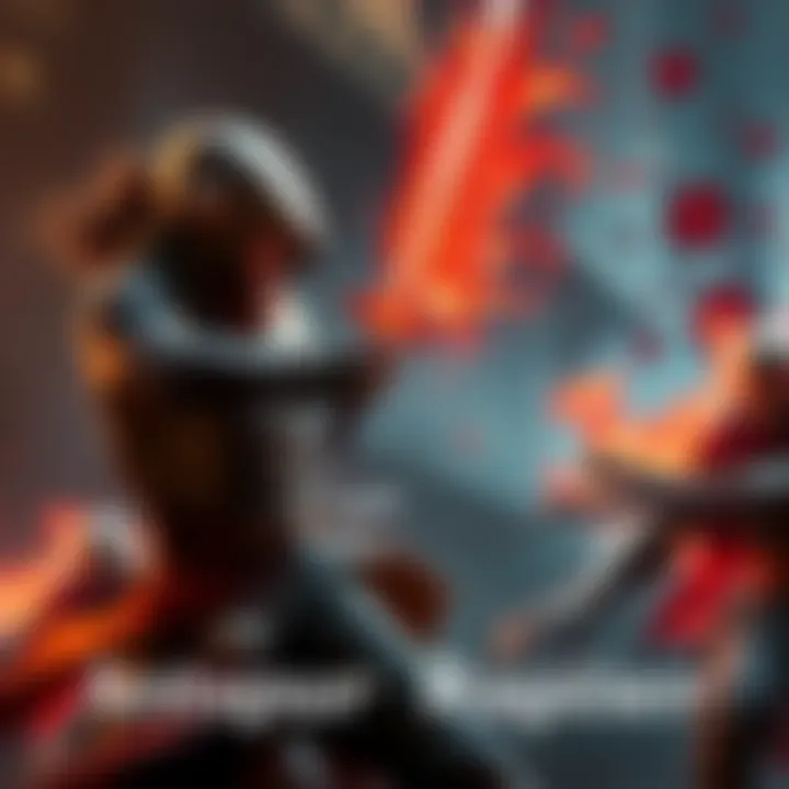 A character wielding the Antspur Rapier, attacking an enemy while poison and scarlet rot effects are visible around them.