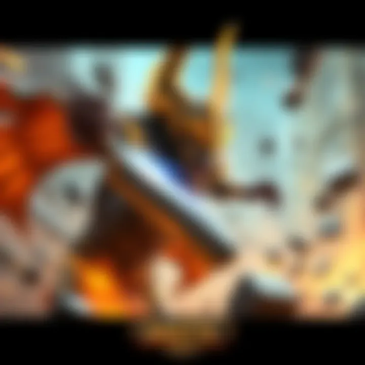Anubis performing a surprise attack on a player in the arena of Smite2