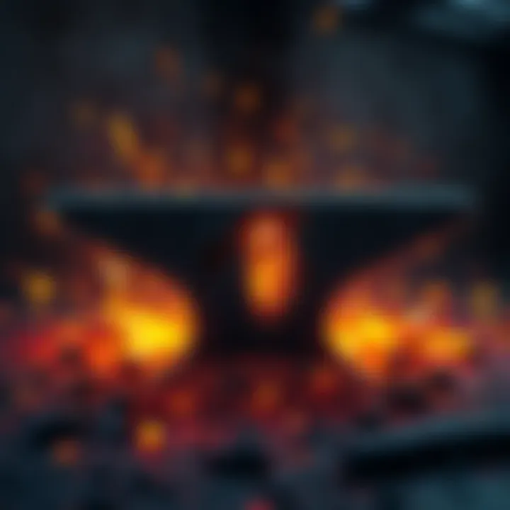 A shattered anvil after being hit 215 times, showcasing the impact of repeated shots on its surface.