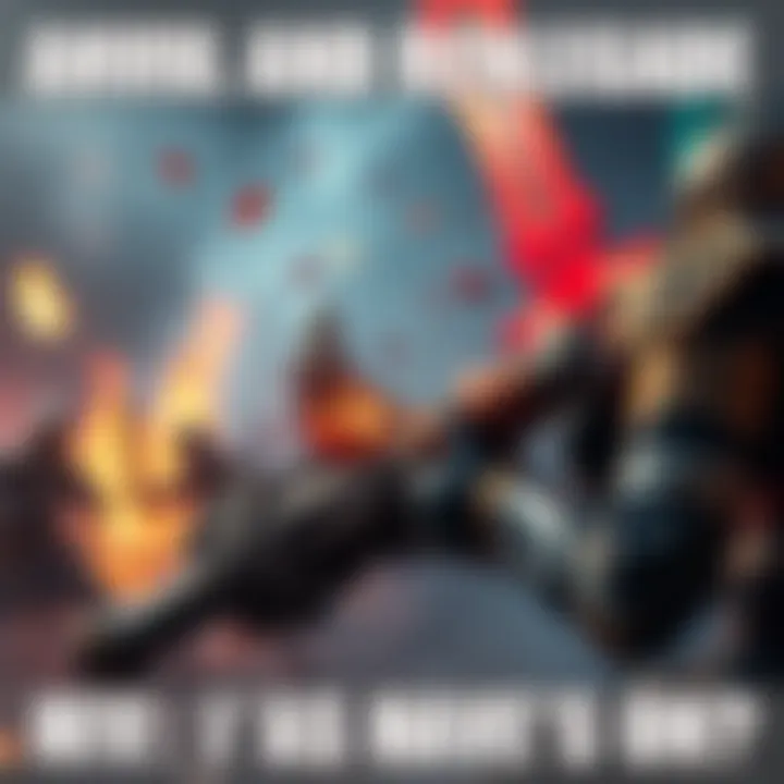 Anvil weapon showing signs of damage after multiple hits and Renegade weapon failing in a battle scene