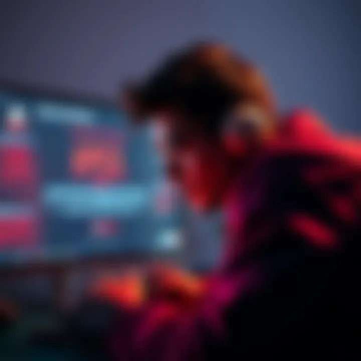 Apex game crash A frustrated gamer staring at a crashed Apex game on their computer screen, with error messages displayed