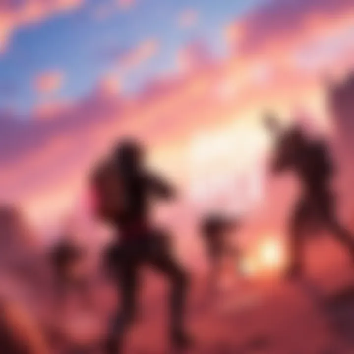 A dynamic scene showcasing Apex Legends gameplay with new updates and characters