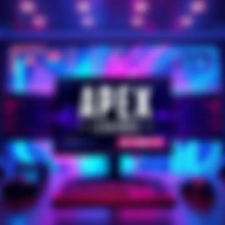 Apex Legends logo with a computer screen showing bug fix notifications and anti-cheat measures