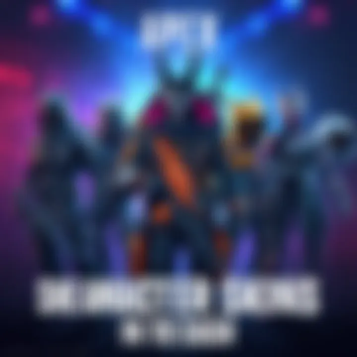 Apex Legends character skins displayed on a character selection screen, showcasing various visual designs and customization options