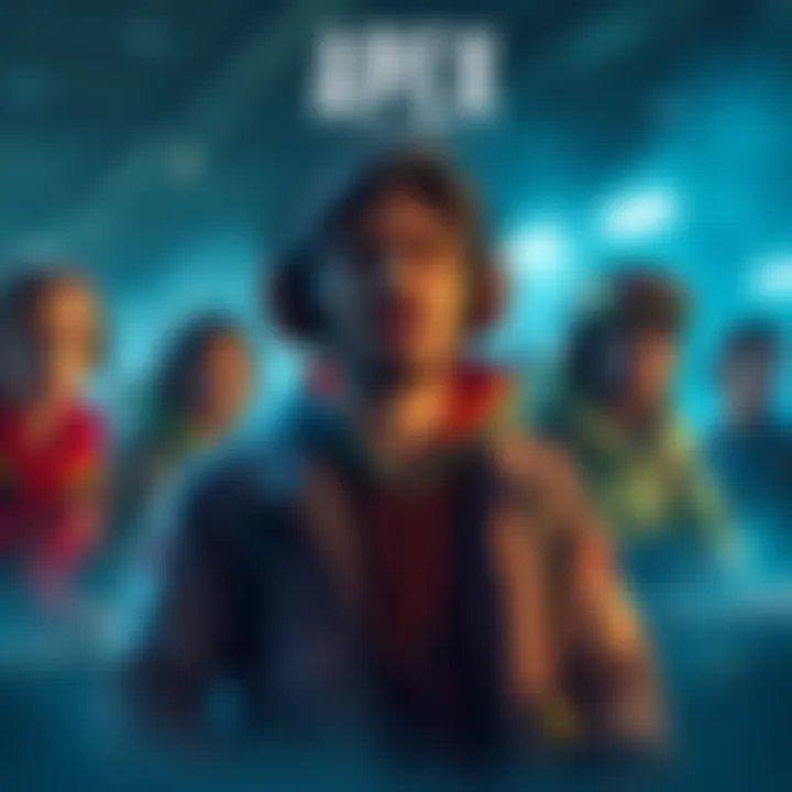 Group of Apex Legends console players discussing issues like matchmaking and anti-cheat measures, looking concerned and frustrated.