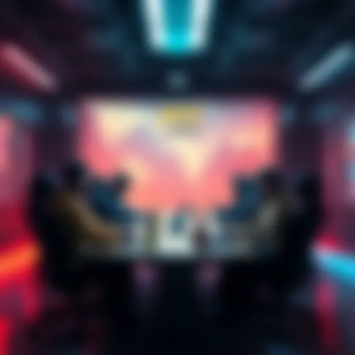 Apex Legends developers discussing their vision and ideas in a team meeting room, focused on legacy and community engagement.