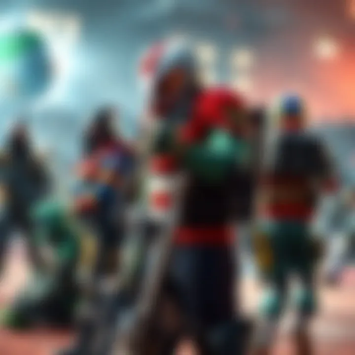 Players in Apex Legends gameplay showing varied character behaviors during a match