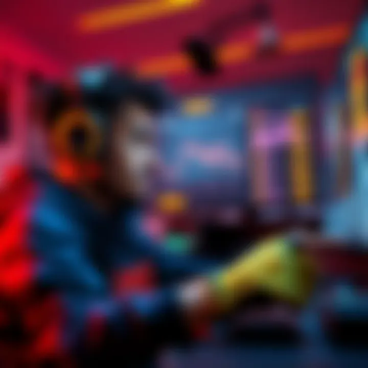 Apex Legends player looking frustrated while playing a video game with skill rankings displayed on the screen