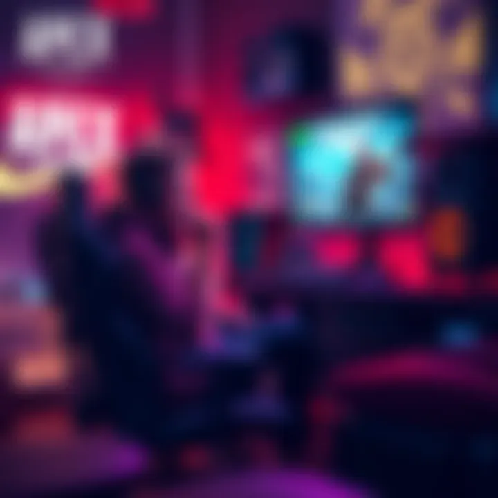 Apex Legends PC vs Console A gamer frustrated by cheaters in Apex Legends, sitting at a gaming desk with a PC setup, looking at a screen showing the game, with a console controller nearby.