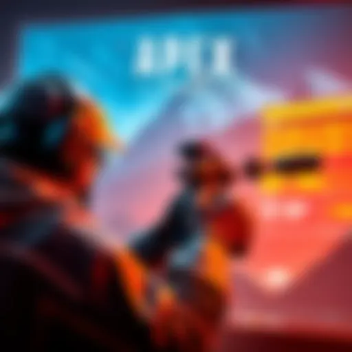 A gamer adjusting their settings while playing Apex Legends, focused on the screen with a controller in hand.