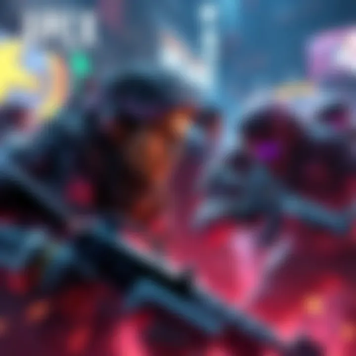 Apex Legends players struggling in a ranked match, showing frustration and lack of teamwork among teammates, set in a vibrant gaming environment.