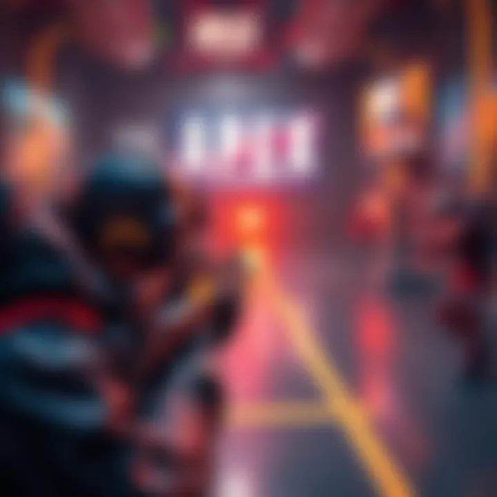 A player practicing aim in Apex Legends, targeting moving objects in a training scenario