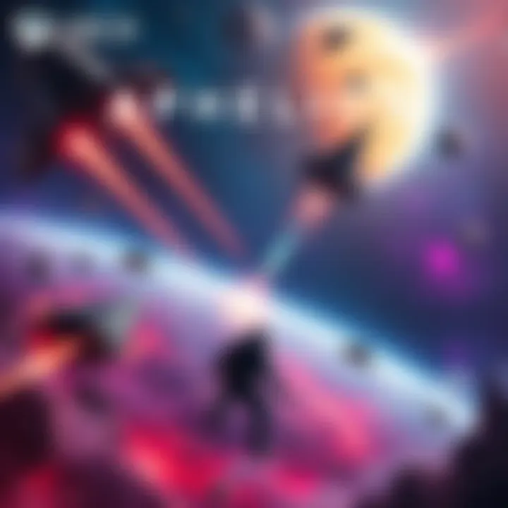 Cover illustration of Aphelion featuring a cosmic scene with spaceships and planets, showcasing exciting gameplay elements.