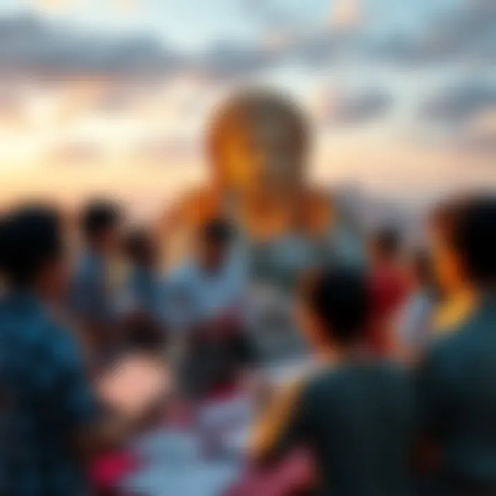 Apollo's Head Area Improvement Ideas People brainstorming ideas for enhancing the Apollo's Head area with sketches and notes.