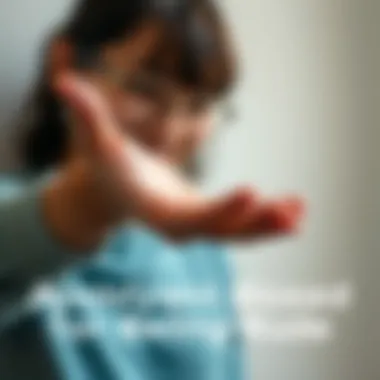 A person extending a hand for an apology, smiling to convey sincerity and warmth, with a soft background representing connection and compassion.