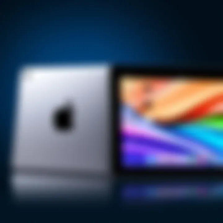 Apple and Android Tablets Comparison Side-by-side view of an Apple tablet and an Android tablet showcasing their screens and features