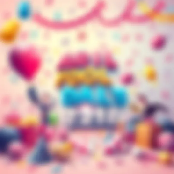 Colorful illustration showcasing playful April Fool's Day features like pranks, confetti, and fun characters