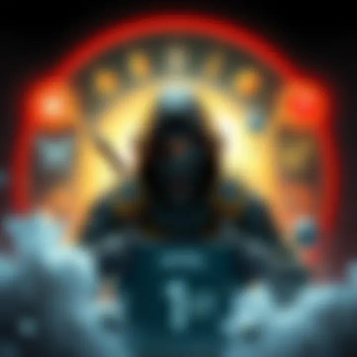 A gaming character dressed as a Recon with a shocked expression, surrounded by exaggerated buff symbols and a calendar showing April 1st.