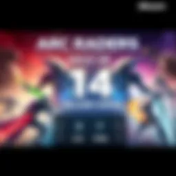 Graphic showing ARC Raiders game with player stats, highlighting sales and player count