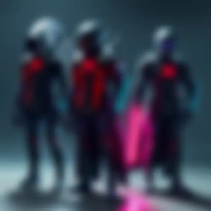 Comparison of Arc Raiders costumes resembling those from Alien Covenant, showcasing design elements and colors.