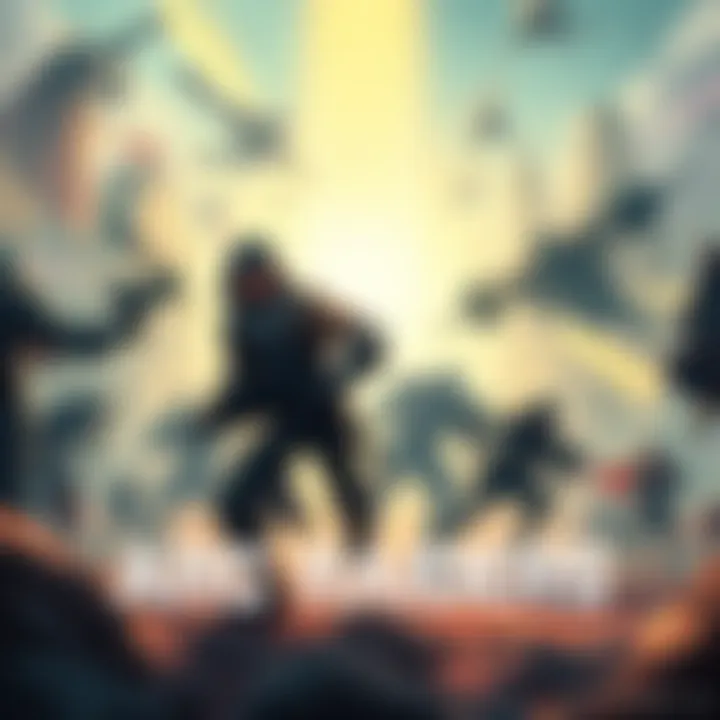 Arc Raiders Game Cover Illustration of characters and combat in Arc Raiders, showcasing action and vibrant environments.