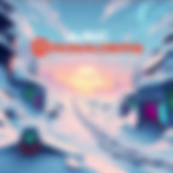 An illustration of a snowy landscape with futuristic elements, showcasing the new features of the ARC Raiders game in the Frozen Trail update.