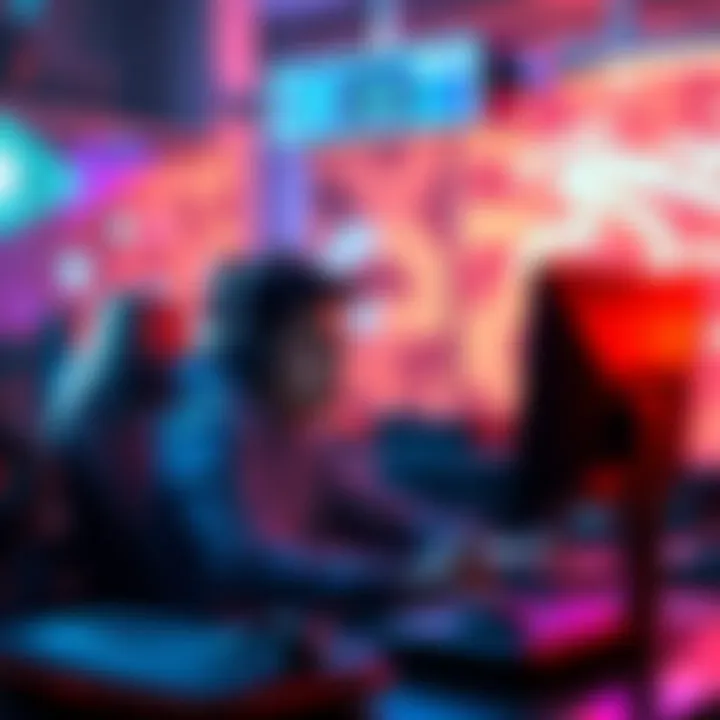 Arc Raiders game impact A person sitting in front of a screen playing Arc Raiders, looking focused and slightly stressed while surrounded by gaming gear.