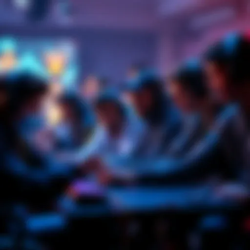 A group of diverse players engaged in an exciting gaming session of Arc Raiders, discussing game updates and changes with enthusiasm.