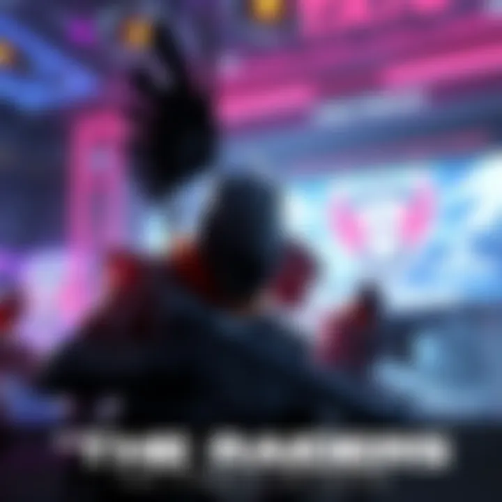 Official art showing ARC Raiders with sponsor logos linked to THE FINALS universe in a gaming scene.