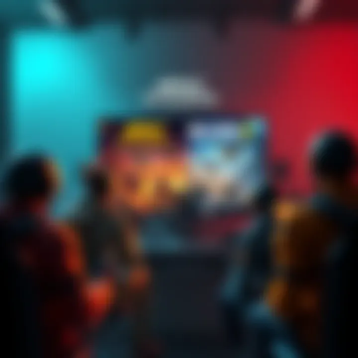 Players discussing ARC Raiders and HELLDIVERS 2, weighing their features and gameplay, with both games shown on a screen.