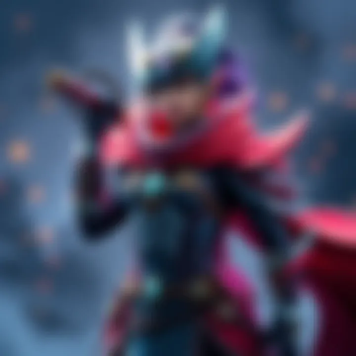 A character showcasing the armor set inspired by Arch-Tempered Rey Dau, blending aesthetic and functional elements for challenge quests.