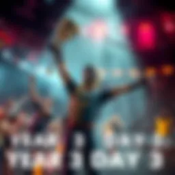 The Archer holds up a trophy triumphantly, surrounded by cheering fans and fellow competitors in a vibrant arena setting.