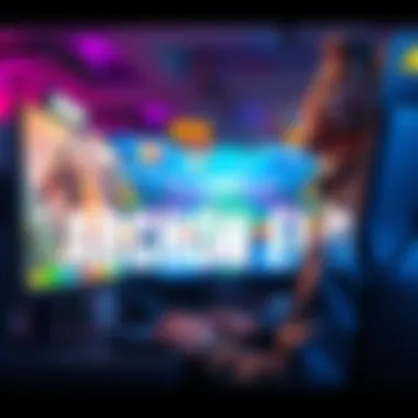 Archon Elo Gaming Rank A gamer enjoying their time playing at Archon Elo rank, showcasing a balanced and engaging gameplay. The screen displays colorful graphics and dynamic action.