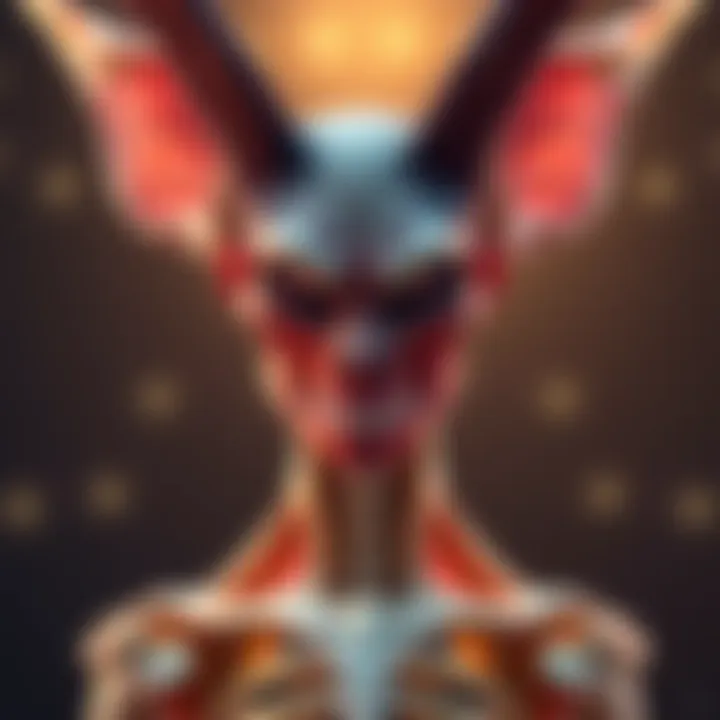 Illustration of the Archvile character showing its distinctively wide clavicles and bone structure, focusing on anatomy details.