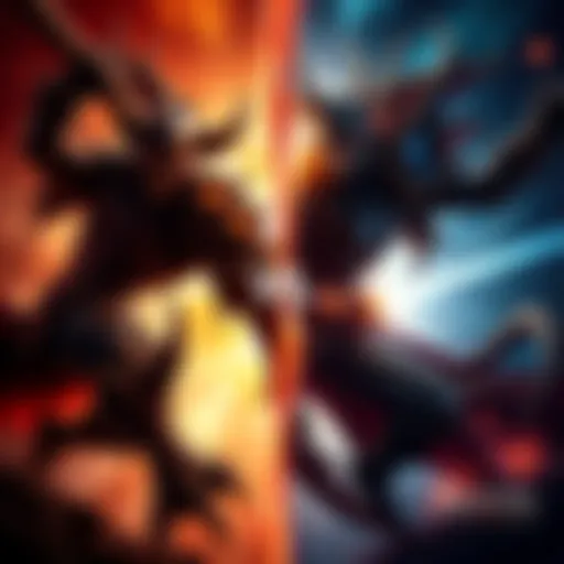 A side-by-side comparison of the Revelations and Eternal archvile characters showcasing their unique movements and abilities