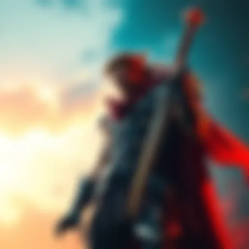 Ares, the classic gaming character, stands in a powerful pose with a sword, symbolizing his strength and impact in gaming history.