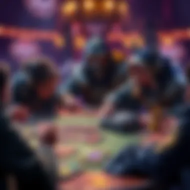 A player strategically using Arishem's deck in a competitive card game to aim for Infinite rank, with cards laid out and focused gameplay.