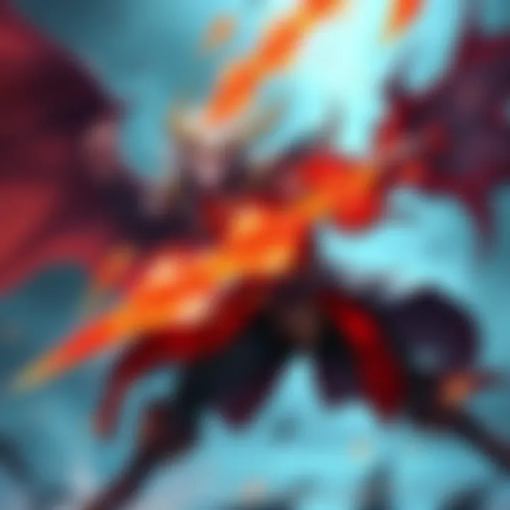 Arkveld uses dragon-enhanced chain-whip blades in an epic attack against Bishaten