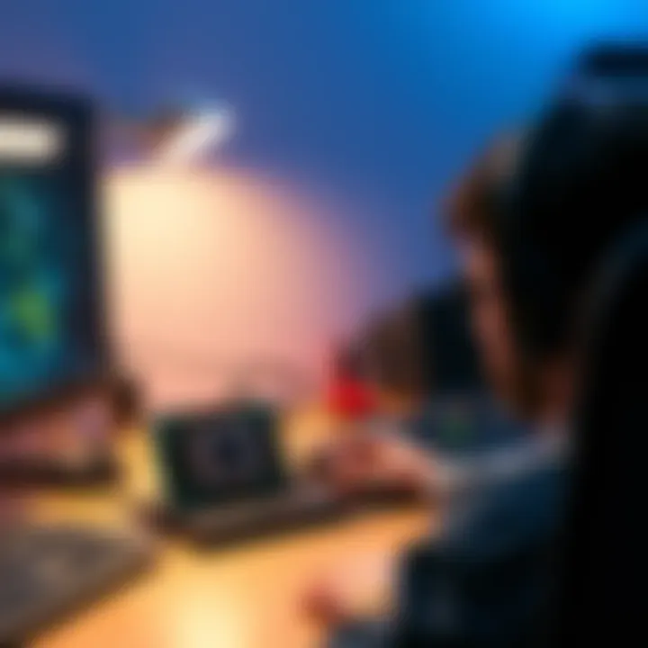 ARM CPU on a desk A person looking at an empty desk where an ARM CPU would be, with PC building items nearby
