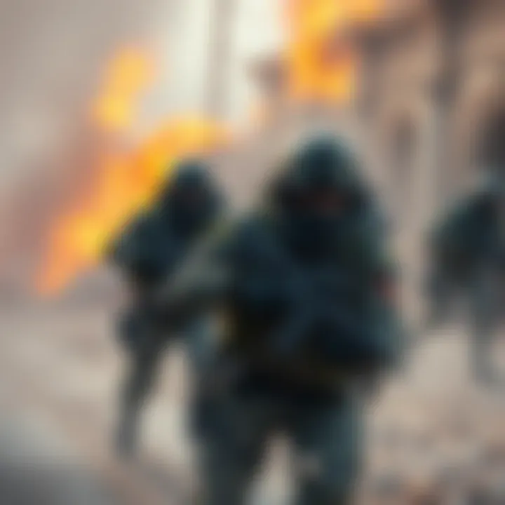 Arma Mod Gameplay A screenshot showing gameplay in the unique Arma mod, featuring players in tactical action with enhanced graphics and settings.